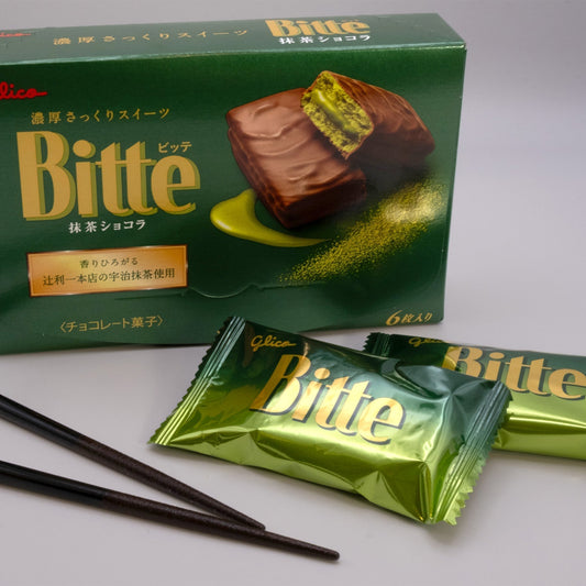 Glico Bitte Matcha: Edler Keksgenuss