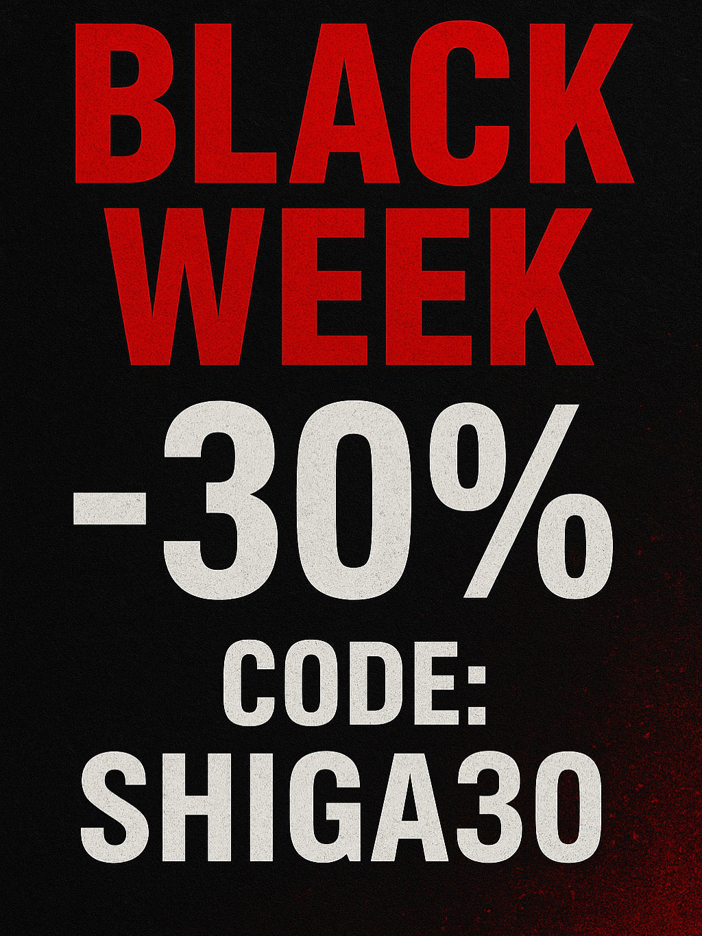 Black Week bei Shiga Food:  30 % Rabatt mit SHIGA30