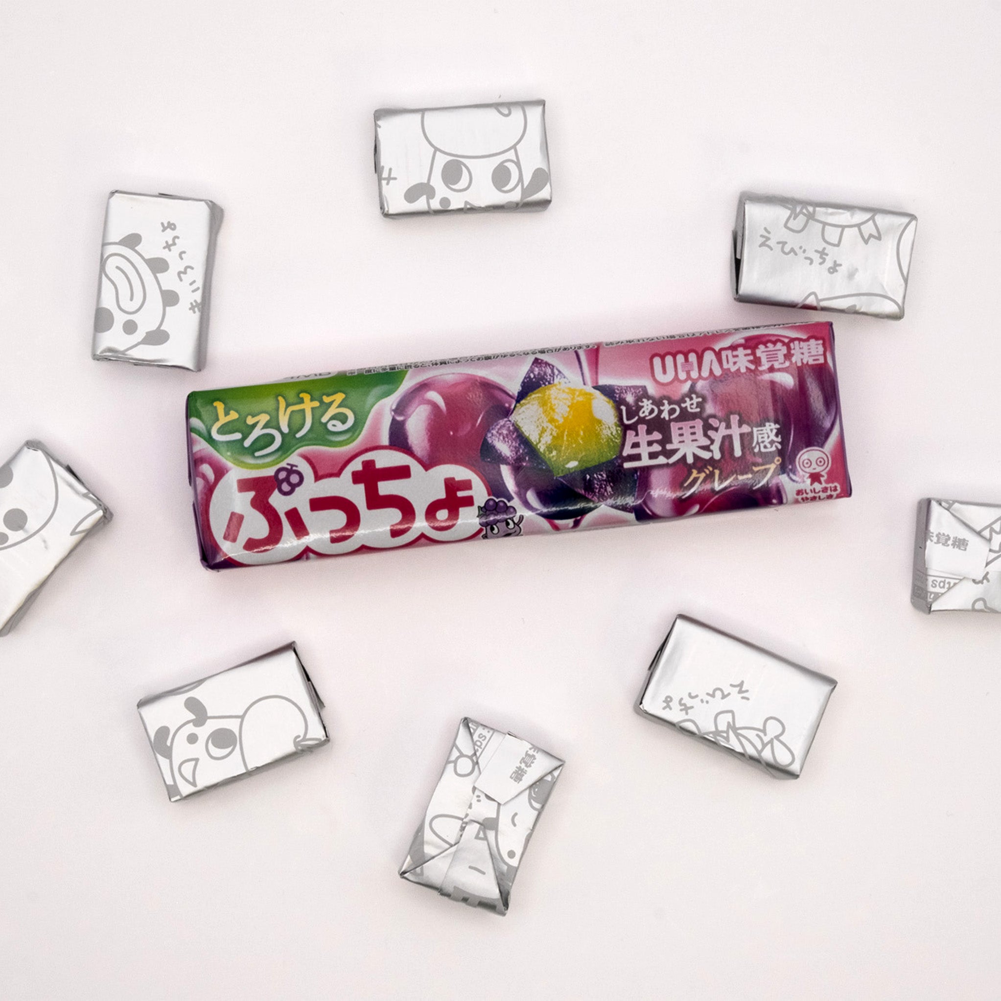 UHA Puccho Kaubonbon Traubengeschmack