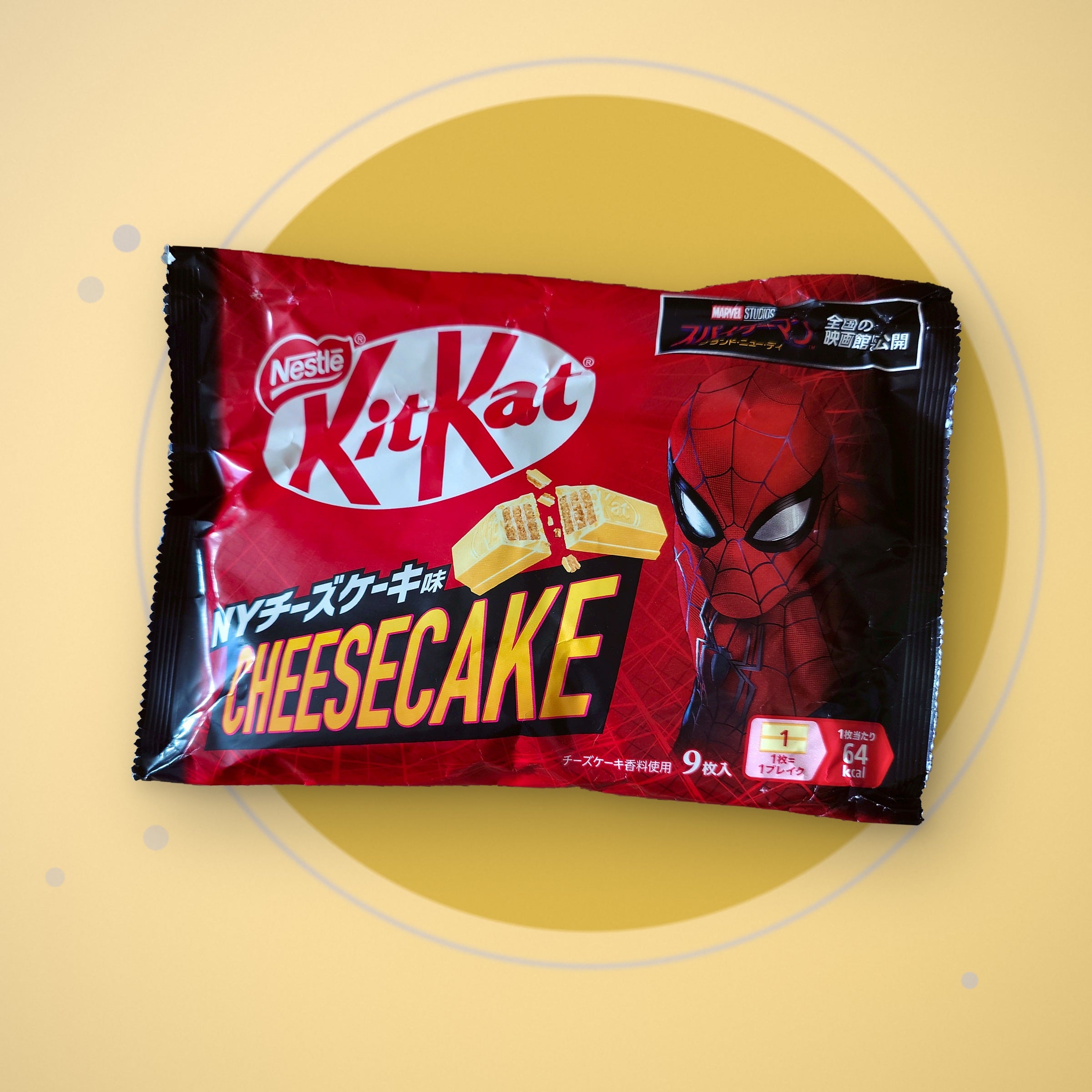 KitKat NY Cheesecake aus Japan, limitierte Spider-Man Edition, 9 Mini-Riegel